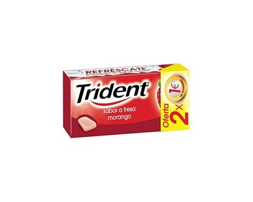 Chicle Trident Fresa Morango