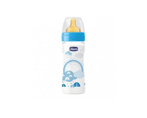 Biberon Silicona 250ml Azul...