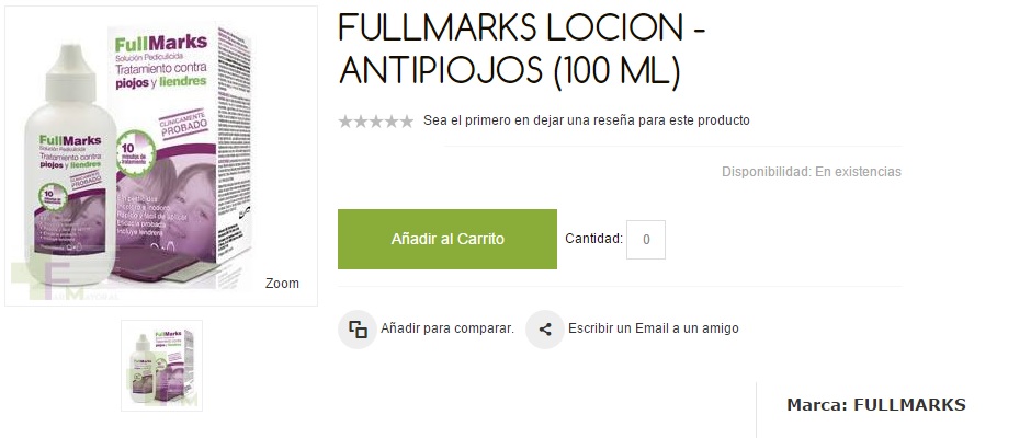 FullMarks Loción Antipiojos